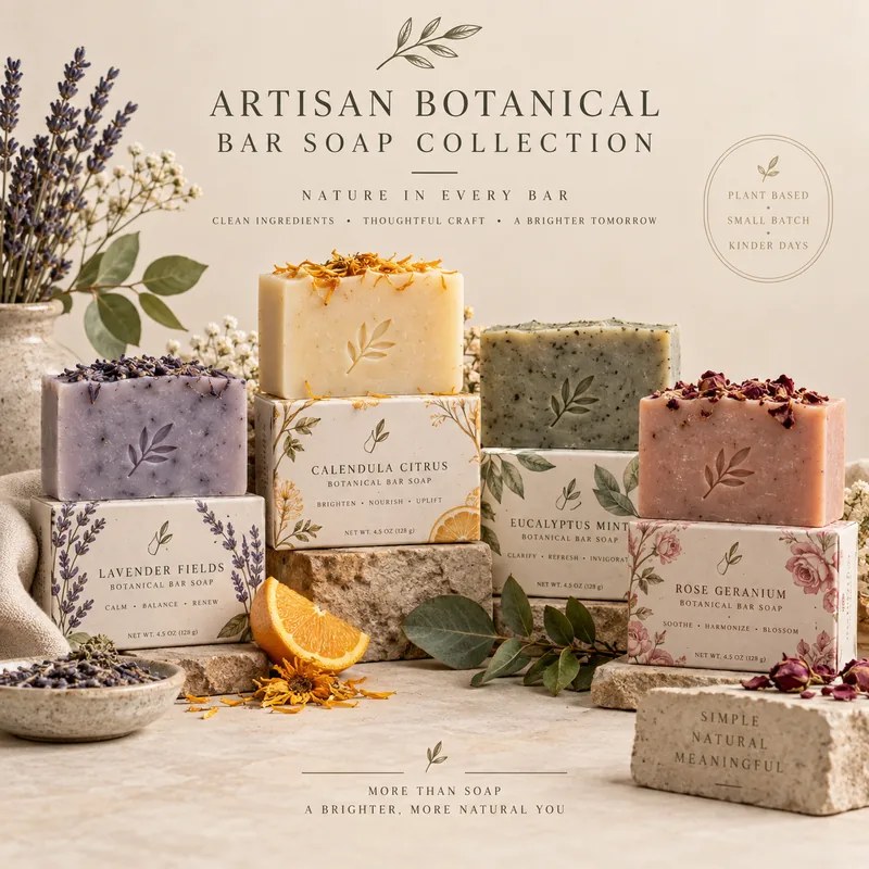 Artisan Botanical Bar Soap Collection